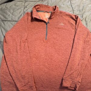 LL Bean Adventure Grid Fleece Quarter Zip